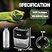 REPTI ZOO 800ml Portable Mister Fogger for Reptile Tank Enclosure - Terrarium Misting System With 2 Nozzles for Amphibians and Rainforest Plants