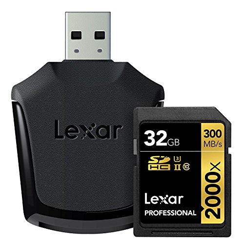 Lexar Professional 2000x SDHC/SDXC UHS-IIカード 32GB (最大読込 300MB/s, 最大書込 260MB/s)[国内正規品] 無期限保証 LSD32GCRBJPR2000R