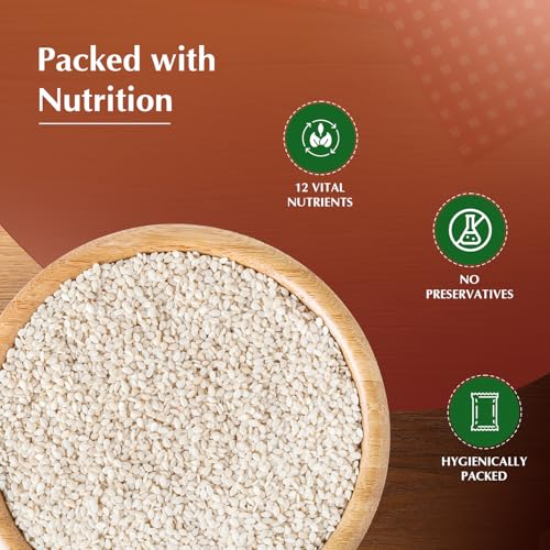 Image of Amazon Brand - Vedaka Hulled Seame Seed | 100 G | Nylon Sesame | Til