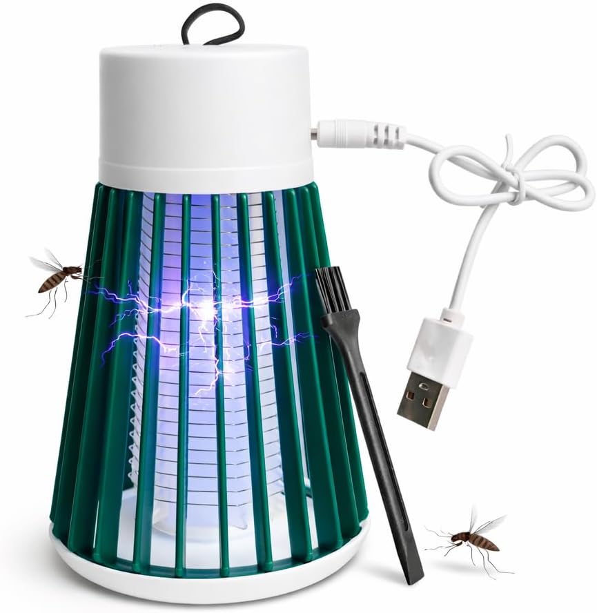 Mosquito Killer lamp Mosquito Killer Machine USB Powered, LED Bug Zapper Night Light for Indoor Use, Flying Insect Control for Bedroom, Kitchen, Home