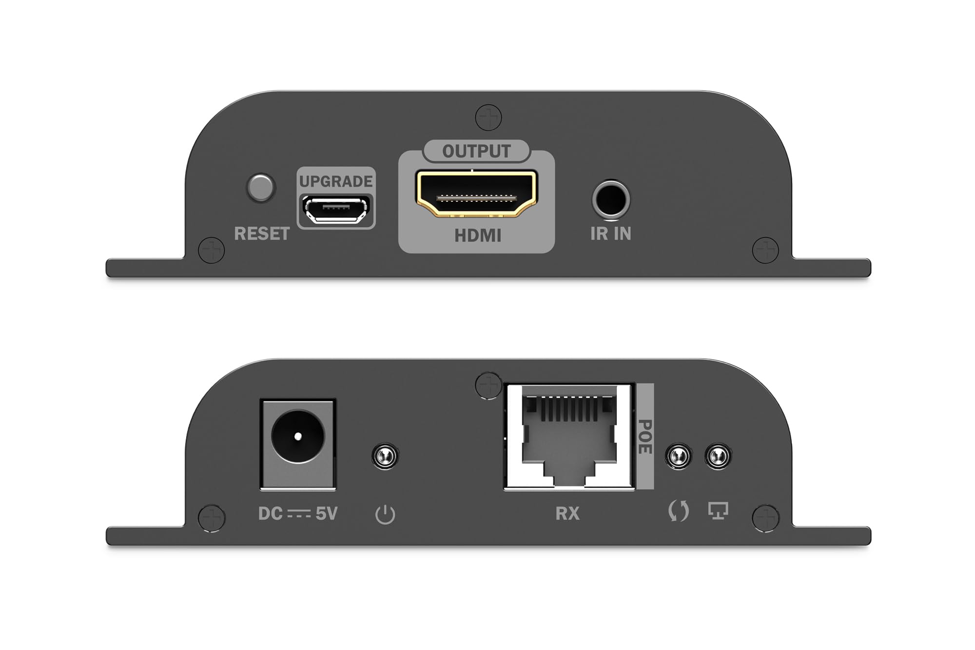 DIGITUS HDMI PoE IP Extender Receiver DS-55353 UHD 4K 60Hz HDMI 2.0 120m CAT 6 Schwarz