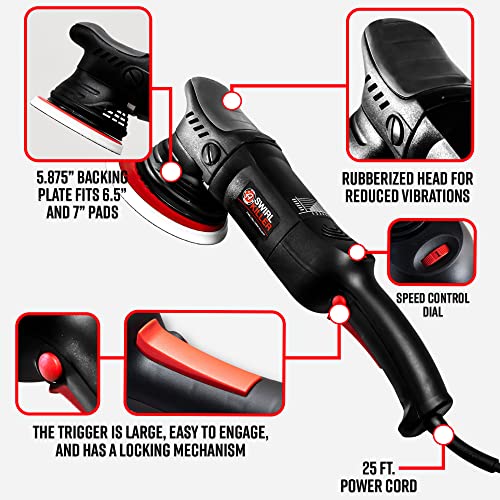 Image of Adam's Polishes Swirl Killer 21mm Complete Polisher Kit (16 Item) - Orbital Polishing Paint Correcting Buffer Tool | Car Scratch Remover, Correcting Polish Black