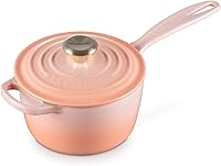 Vista 20 de Le Creuset - Cacerola esmaltada con firma de hierro fundido, 2.25 cuartos de galón, Ostión