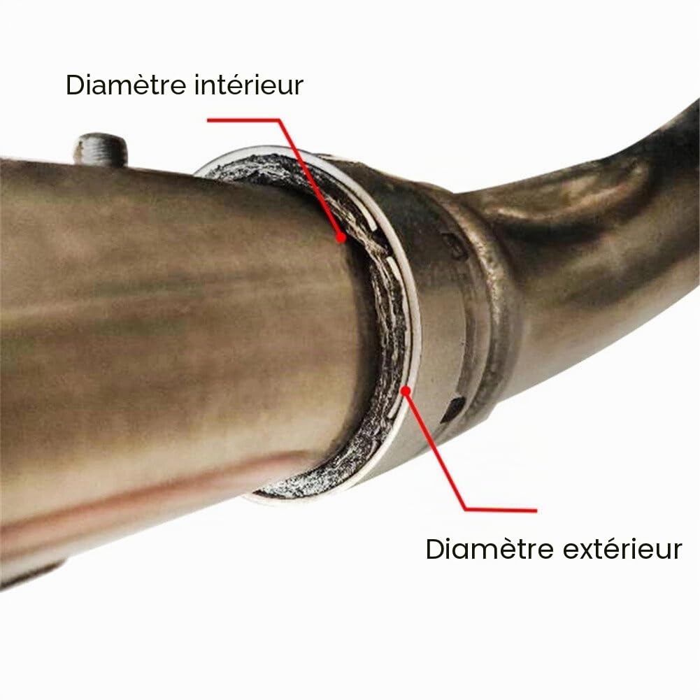Joint d'échappement universel pour moto, pour tuyau d'échappement ou rondelle, en graphite, 32 x 38 x 31 mm