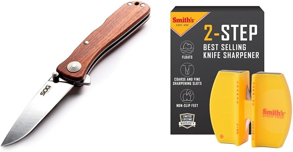 SOG Twitch II Drop Point 2.65in Everyday Carry Portable Compact Well-Rounded Camping Pocket Folding Knife | AUS-8 Steel Blade