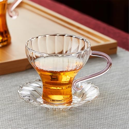 Vasos de vidrio de borosilicato transparentes 160 ml para té 6