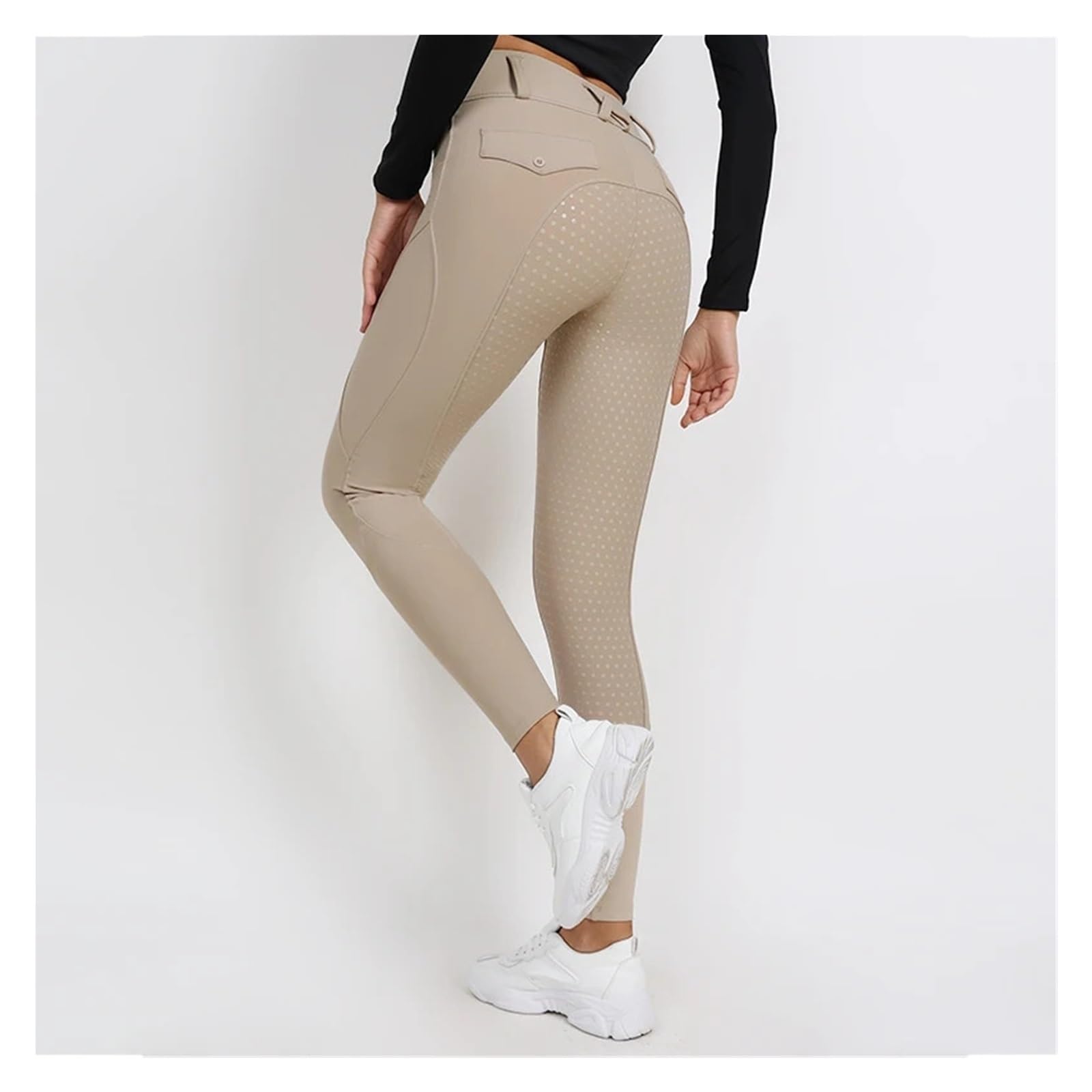 Pantalones De Montar A Caballo Pantalones de equitación for Mujer, calzas ecuestres con Asiento Completo Silicona, Mallas Deportivas competición para EquitacióN