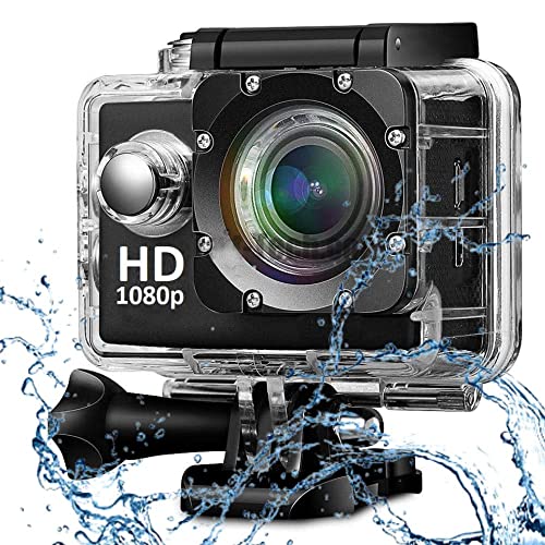 Action Camera 1080P 12MP Sports Camera Full HD 2.0 Inch Action Cam 30m