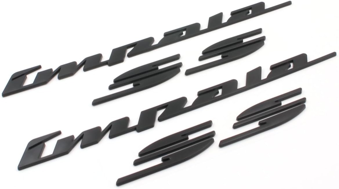 Pair Set 1994-1996 Impala Ss Emblems Right Left Quarter Panel Letter Badge Compatible with Impala (Matte Black)