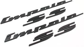 Pair Set 1994-1996 Impala Ss Emblems Right Left Quarter Panel Letter Badge Compatible with Impala (Matte Black)