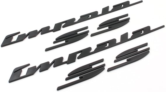 Pair Set 1994-1996 Impala Ss Emblems Right Left Quarter Panel Letter Badge Compatible with Impala (Matte Black)