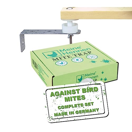 MeineHennen - Trappola originale antiacaro per polli – Montaggio semplice nel pollaio – efficace lotta contro l'acaro rosso dell'uccello/acaro del pollo – Set con due trappole per acari