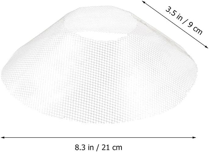 Mikikit 12pcs Range Hood Accessories Cooker Hood Filter Oil Nets Filter Net for Kitchen Oil Filter Net Round Range Hood Filter Mesh Range Hood Oil Filter Range Hood Supply, 21X21X9CM, White