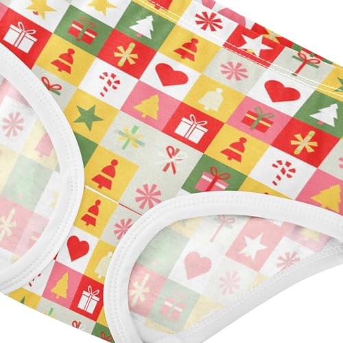 Joisal Cartoon Toddlers Underwear Floral 2t Cotton Panties Little Girl Geometric Christmas Squares Undies Kids Briefs4