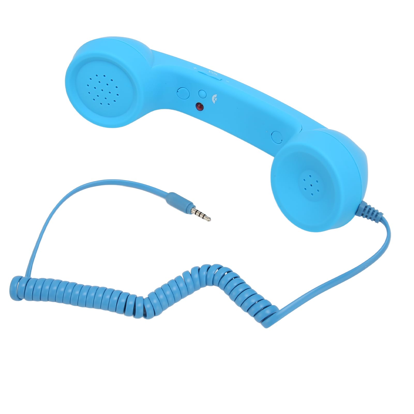 Combiné Téléphonique Rétro de 3,5 Mm, Récepteur de Téléphone Portable Filaire Résistant aux Radiations, Haut-Parleur Micro pour Tous Les Smartphones et Ordinateurs avec Prise