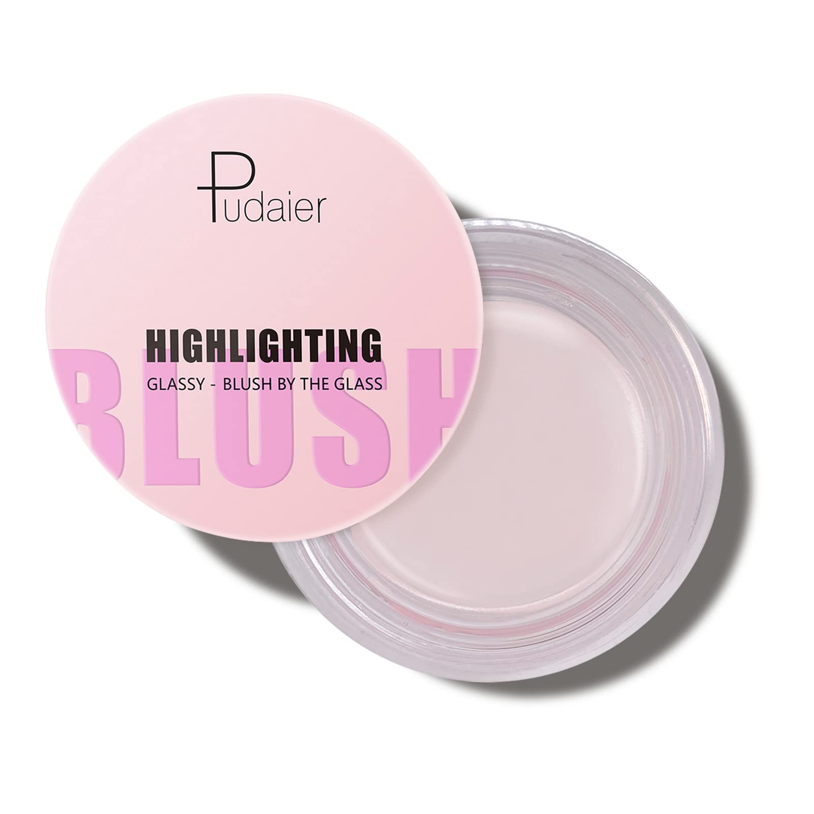 Blush Balm Face Makeup, Multipurpose Cream Blush Waterproof Blush Gel for Cheeks and Lips Gloss Gloss Gloss Finish Blush Makeup (Clear)