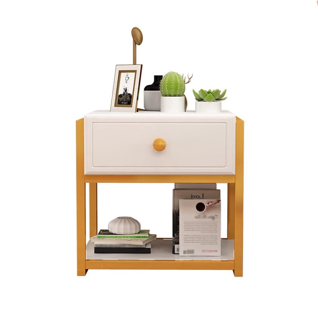 BHGFYXBS Bedside Cabinets Bedside Table Family Sofa Bedside Table Modern Bedside Cabinet Simple Storage Rack Bed Side Tables,D