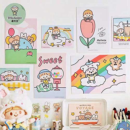 Amazon | ステッカー シール かわいい モリンタ 少女 ポスタ 生活