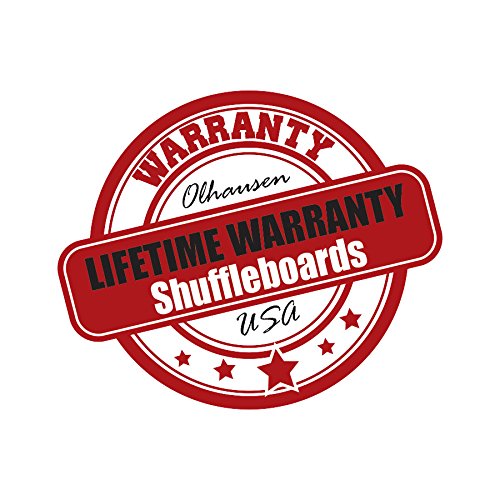 Olhausen Shuffleboard The Breckenridge – 12' X 20" - Matte Finish On Pine – Includes Pucks, Abacus Scorers And Accessories – Rustic Series #TOP7