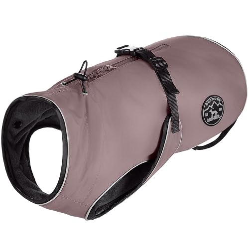 Hunter Abrigo para Perro Uppsala, Color Rosa Viejo, diseño 2 en 1 con Forro Interior extraíble, Impermeable