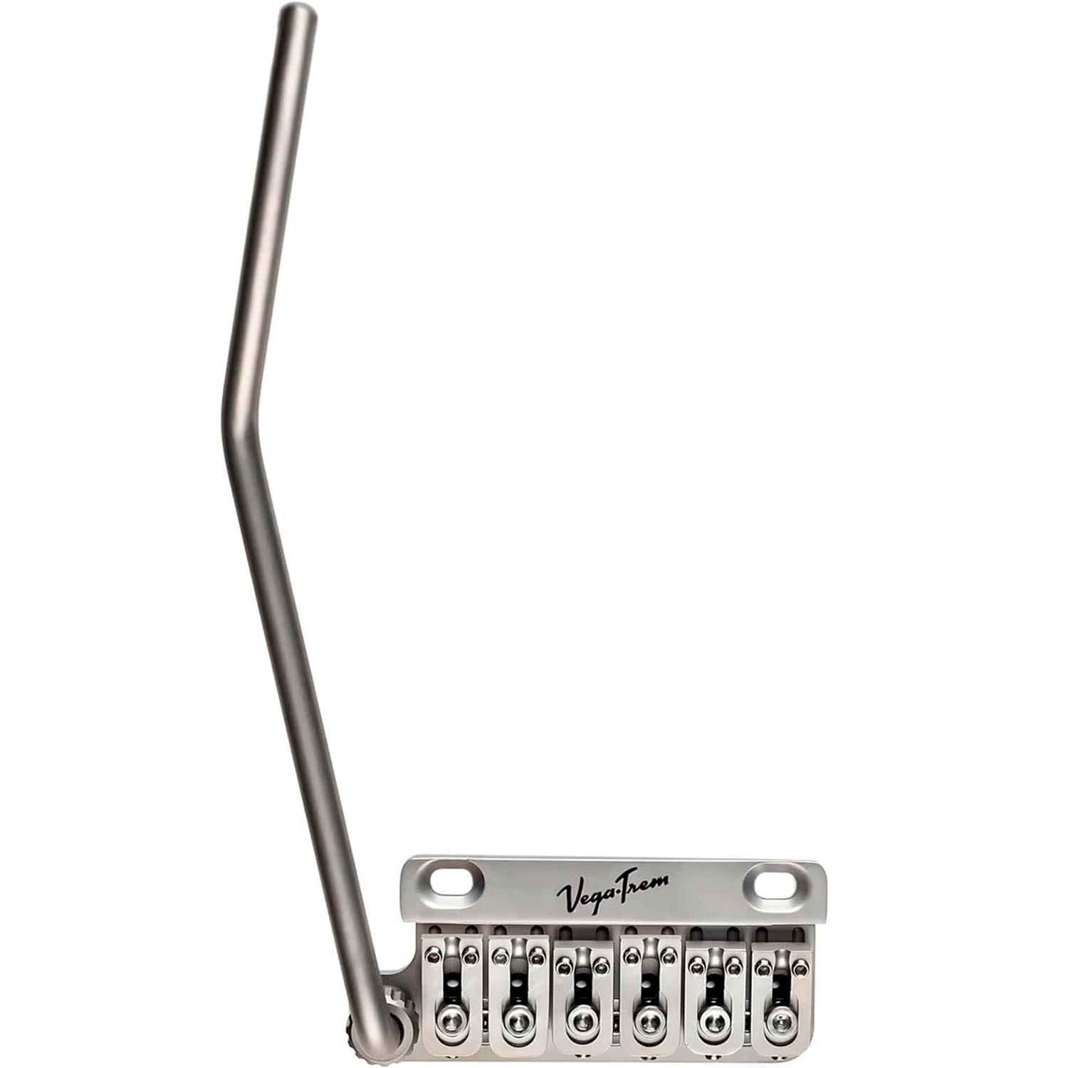 Vega Trem VT1 Special Linkshänder Gitarre 2-Punkt Tremolo Bridge für Strat | Drop-in 2-Punkt-No-Mod-Ersatz, 2-Wege-Vibrato, stabile Stimmung, Messingblock, satiniert