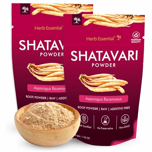 Herb Essential Shatavari Powder Natural Asparagus Racemosus Root Powder Rejuvenate Herb Pure Shatavari Root Powder Vegan Herbal Supplement for Daily Wellness No Preservatives 3.52 oz (Pack of 2)