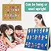 large Felt Flannel Board 22.8*19.7 In,Felt Story learning Board for Toddlers,Classroom,Preschool,Kiddie Corner, Interactive,Foldable,Stand,For Walls Felt Baord,Double-Sided Use,Gifts for Kids