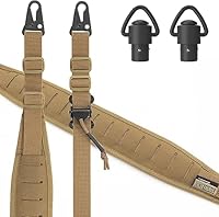 OneTigris 2 Punkt Gewehrriemen, 1 Zoll breiter Sling Riemen mit austauschbaren Karabinerhaken im HK-Stil, einstellbare Länge