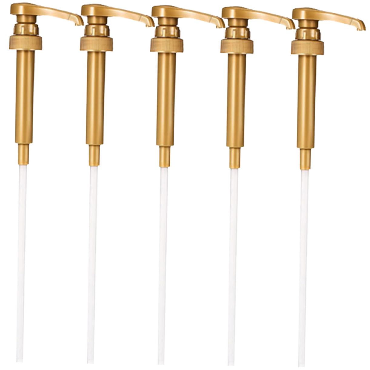 minkissy 5pcs Syrup Pumps for Coffee Bars Universal Syrup Dispenser Pump Easy Replacement Cleaning Material