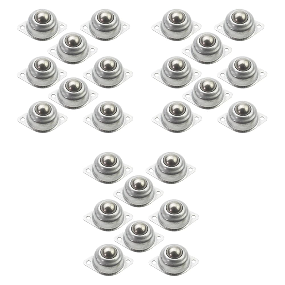 Jnchdghwa Silver 36 Pieces -15A Ball Transfers Universal Rotation Ball Conveyor Wheel Caster Roller 5/8 Inch Ball Bearings