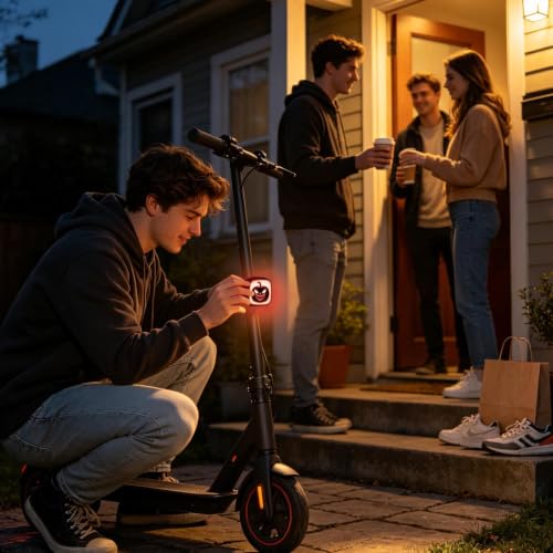 Luz trasera de bicicleta tipo C con sensor y 3 modos de iluminación ajustables 2