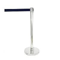 Vista 5 de VIP Crowd Control - Juego de barreras de seguridad con cinturones retráctiles, 91 cm de altura, cinturón de 198 cm y soporte de pared