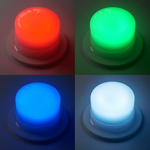 Miniatura 4 de Mr.Go Piezas del módulo de luz LED de repuesto con control remoto y cargador para luces LED de cubo y bola, 16 colores RGB, 1 paquete (LM117-12)