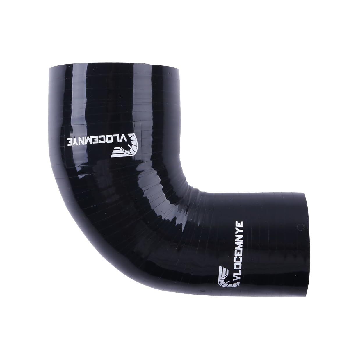 Tubo a gomito riduttore in silicone a 90 gradi, ID 2 "(51 mm) - 2 1/2 "(63 mm), lunghezza 0,334 piedi (102 mm), accoppiatore di tubazioni industriali idrauliche rinforzato a 4 strati (5,4 mm