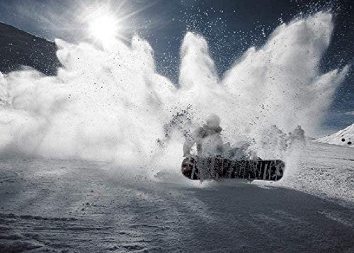 Adult 1000 Piece Jigsaw Puzzle Snowboard Multiple Forms DIY Kit Wooden Puzzle Modern