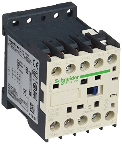Schneider CA3KN22ED TeSys K DC Coil Control Relay, 48 V, White