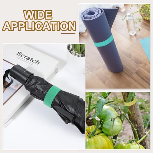 Image of PATIKIL 0.4IN x 33FT Hook and Loop Tape, 2 Pcs Double-Sided Nylon Strips Reusable Cable Ties Roll Multi-Purpose Cord Management Tape Wrap Fastener for Home Office, Black