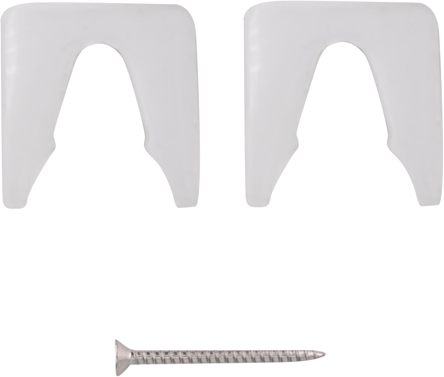 C.R. LAURENCE SGCU1BR CRL Brass Square Style Notch-in-Glass Fixed Panel U-Clamp