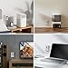 Oviitech 4 Pack Grounded Outlet Wall Tap Adapter with On/Off Power Switch，Single Outlet with Switch in White