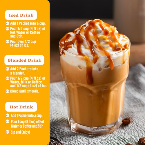Image of The Frozen Bean Caramel Macchiato Instant Coffee Frappe, 10 Sticks
