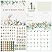 Eaasty Baby's First Year Calendar with 102 Stickers Baby Memory Book 1st Years Milestone Calendar Baby's First Year Scrapbook Nursery Wall Decoration for New Mom and Newborn Girls Boys (Forest)