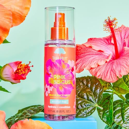 Tree Hut Pink Hibiscus Fragrance Mist, Spritz On for a Refreshed Feel or Layer with Your Favorite Scents, Versatile Body Spray, 6 fl oz. - Image 5