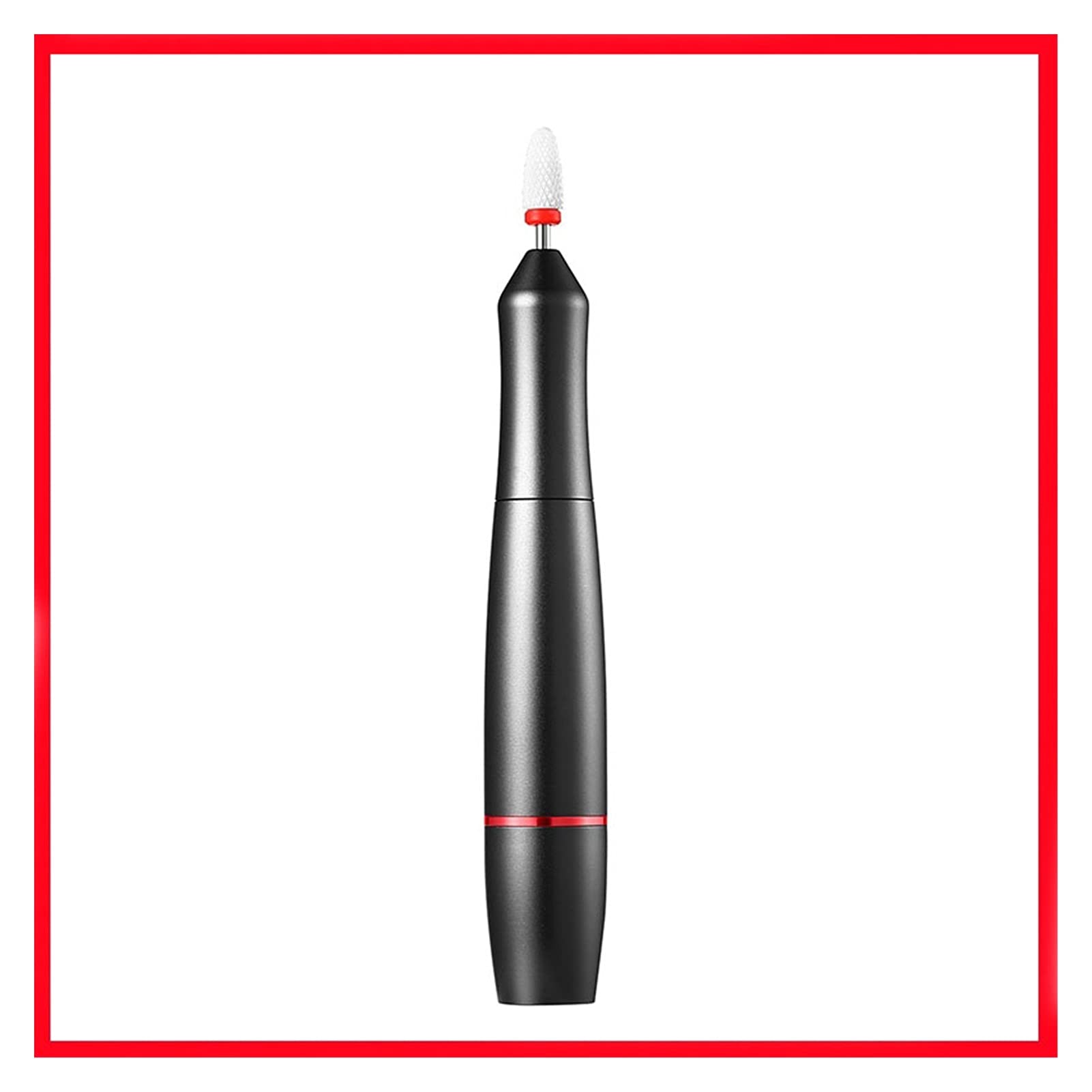 Wiertarka do paznokci Maszyna do manicure elektryczna przenośna USB. Akumulator Wiertarka paznokci Długopis Wszystkie żel Polski Nail Art Tool(Rood)