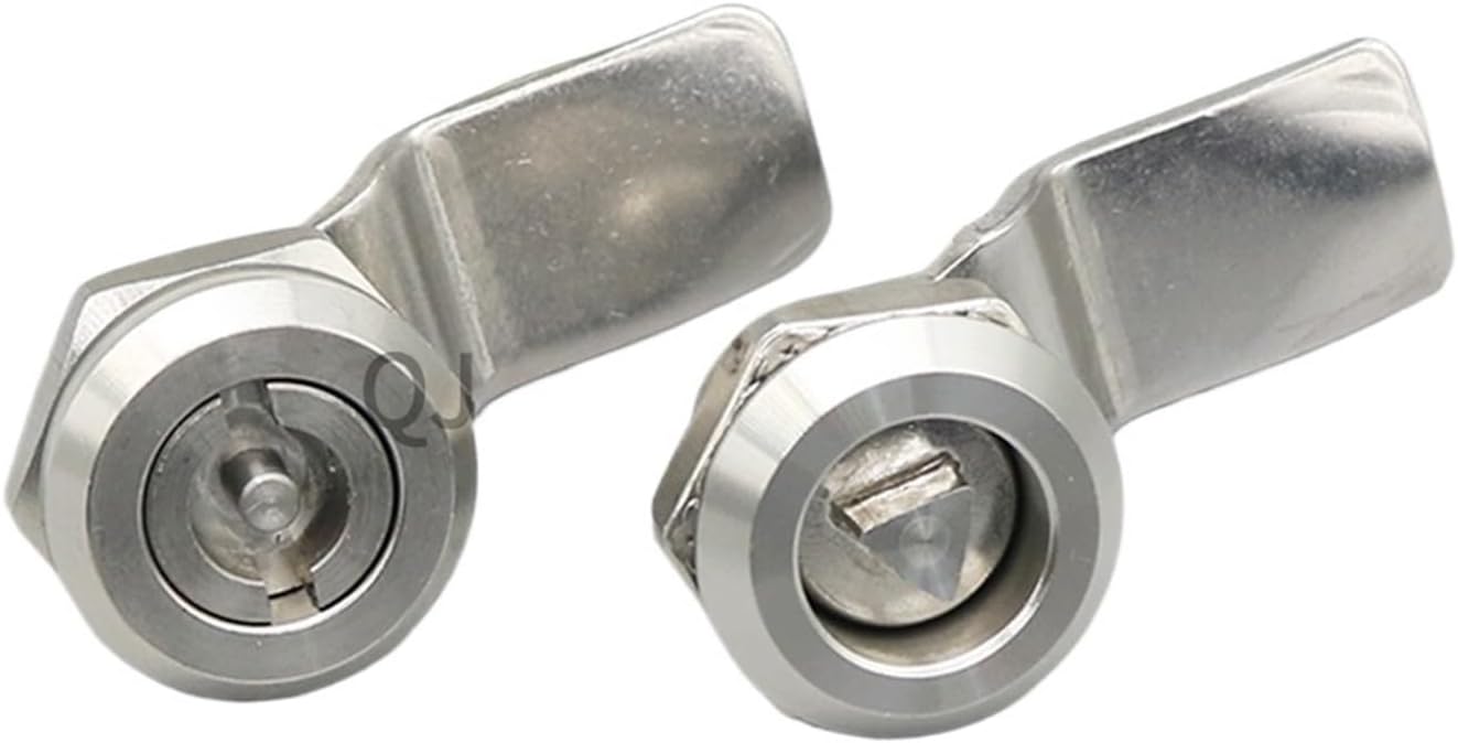 MS705 Stainless Steel 304 Material Straight Triangle Garbage Bin Lock Distribution Box Lock Cylindrical Lock 1Pcs(S Type)