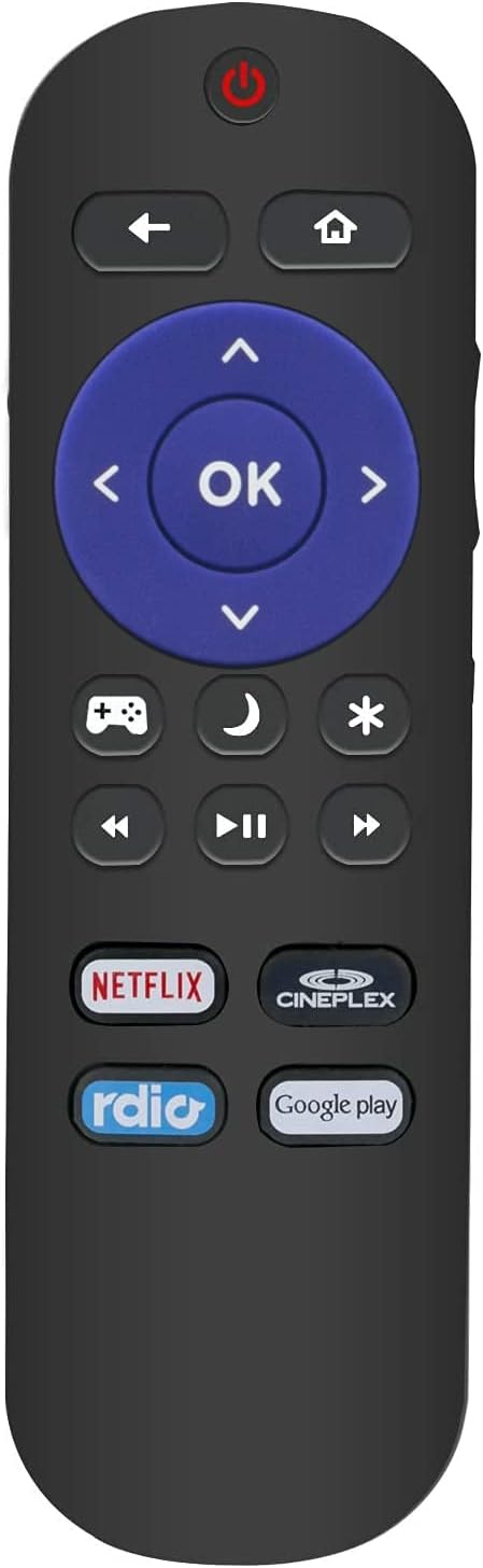 New Replace Remote Control for Insignia Roku TV LC-43LB371C LC-50LB371U LC-50LB371C