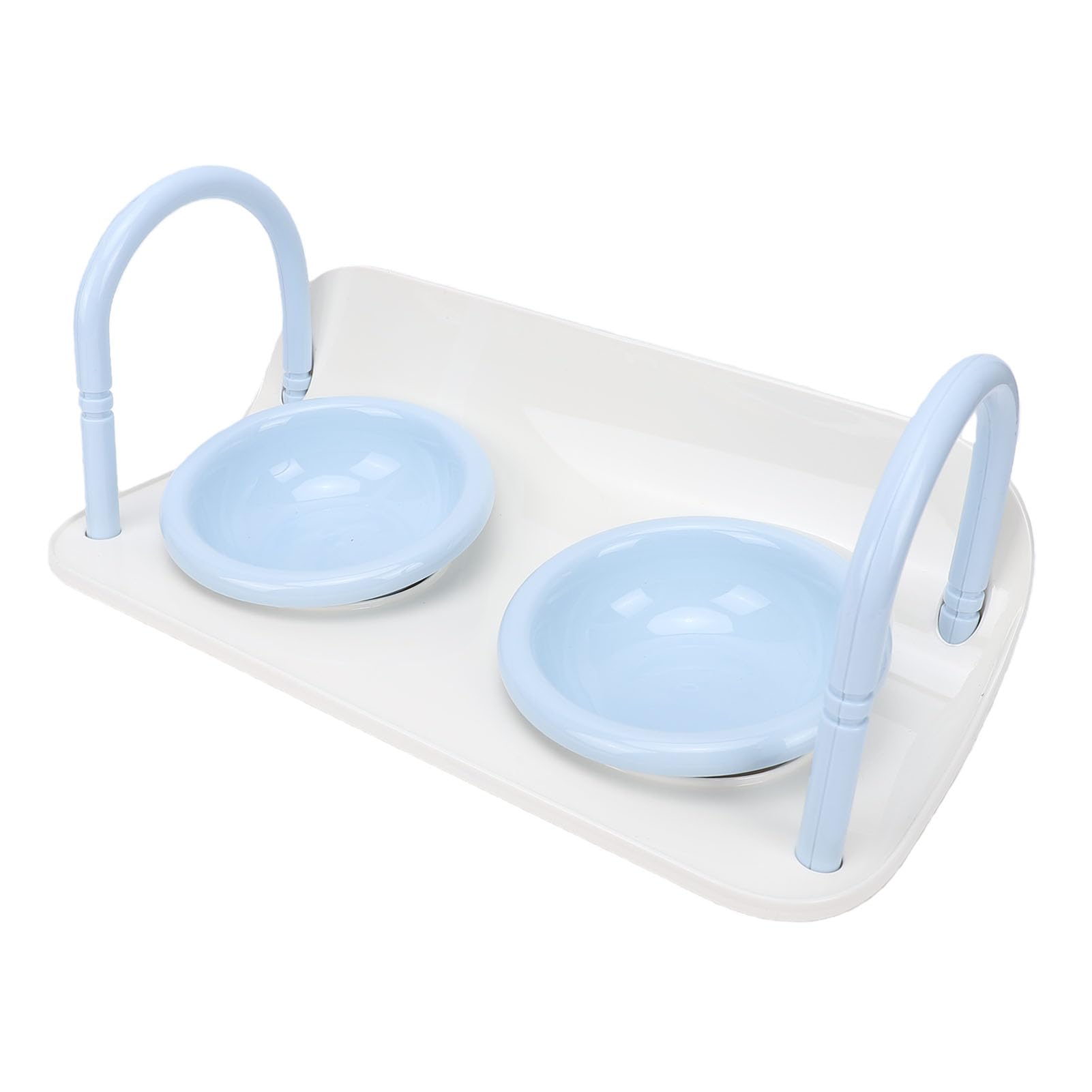 Generic Set di Ciotole per Cani Rialzate in Ceramica, Eleganti Mangiatoie Antiscivolo per Animali Domestici di Piccola e Media Taglia, 16,6x8x7,2 Pollici