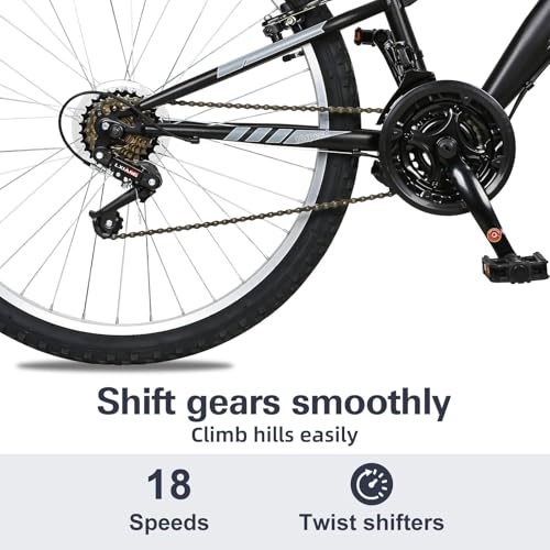 WEIZE 24 Inch Mountain Bike 18-Speed