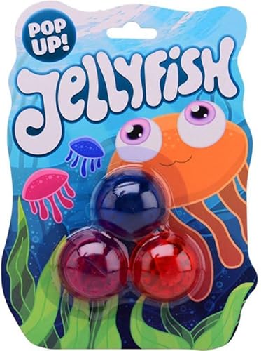 Preisvergleich Produktbild Plopper Jellyfish - Qual - Spielzeug - Geschenk zum Verschenken - Kinder - Multicolor - 3 Stück
