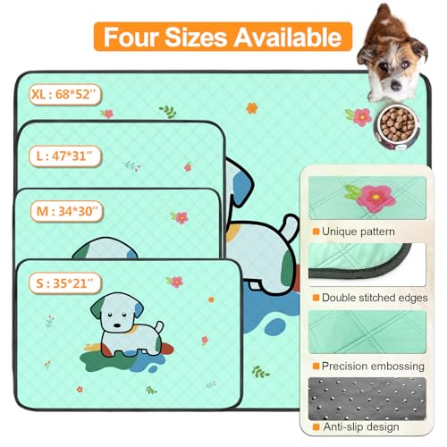 Washable-Pee-Pads-for-Dogs-Dog-Potty-Training-Pads-Reusable-Puppy-PadsAbsorbent-Leak-Proof-Non-Slip-Training-Mats-for-Puppy-PottyRabbit-Pen-Guinea-Pig-Enclosure-3-Pack Washable Pee Pads for Dogs Dog Potty Training Pads Reusable Puppy PadsAbsorbent Leak Proof Non Slip Training Mats for Puppy PottyRabbit Pen Guinea Pig Enclosure 3 Pack