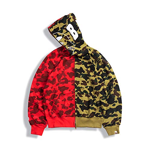 GobikeGives Back to Customer Promotion Links Japanese Trendy BAPE APE Element Fashion Sweater Jacket S-XXL (70-black,M)